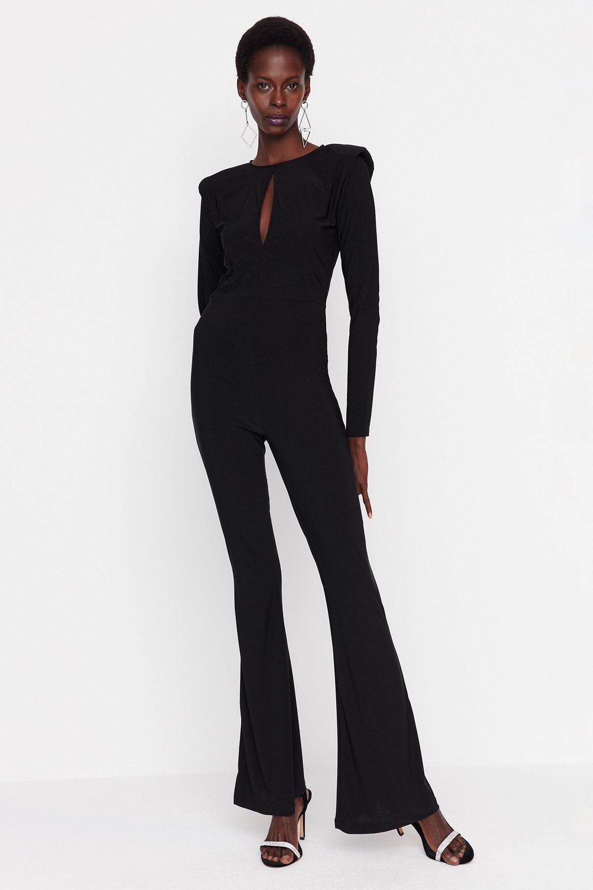 Trendyol Collection Jumpsuit Black Fitted Trendyol