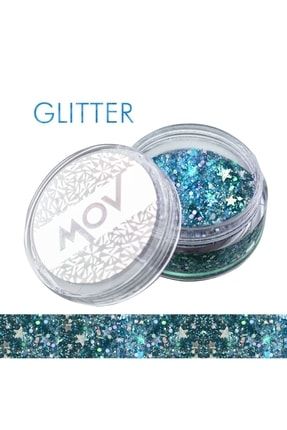 Jel Formlu Parlak Glitter Face Makeup & Body &hair No:5 Mavi glitterjel5