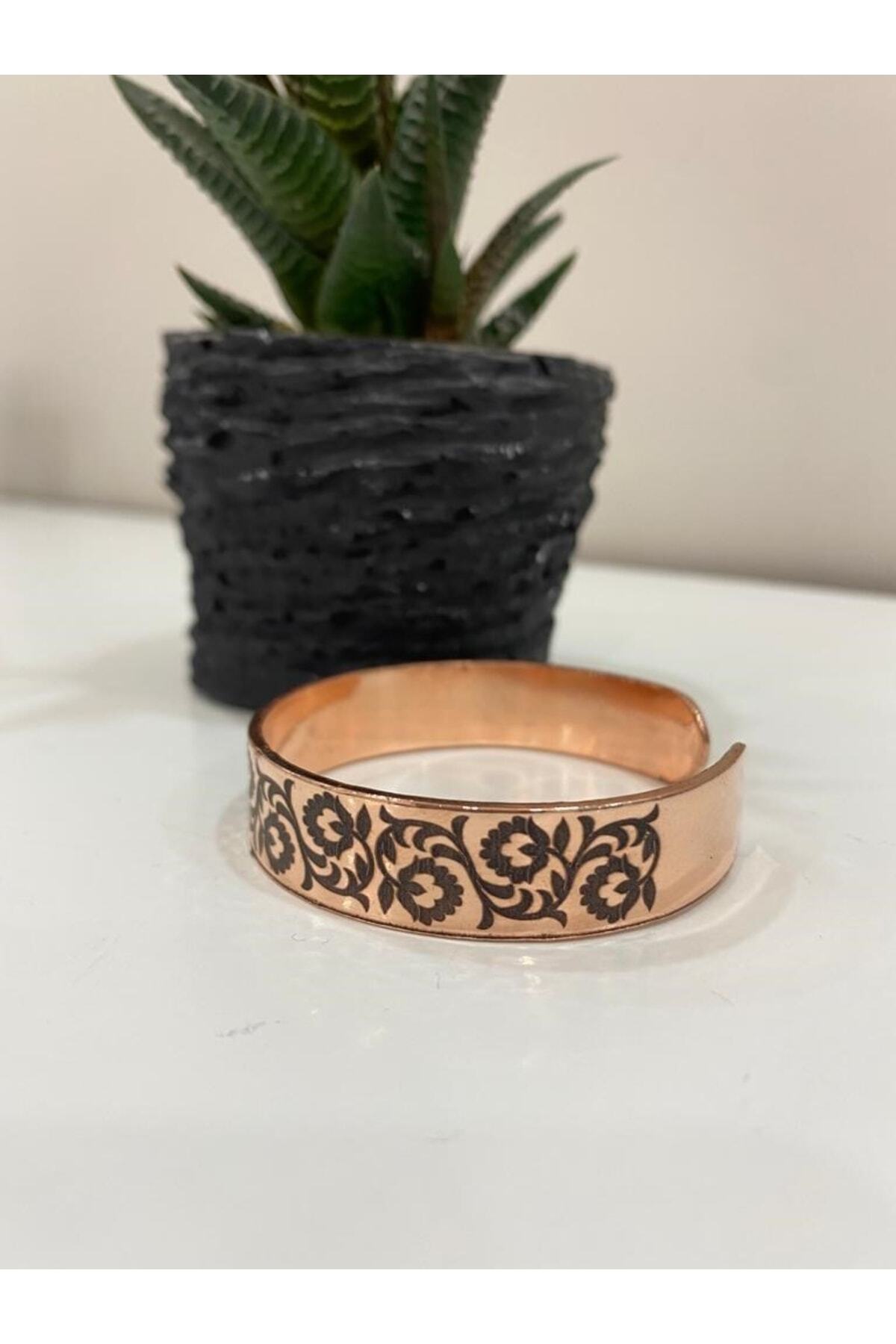Saf Bakır Bileklik -her Bileğe Uygun-geçmeli-unisex-