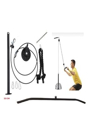 Makara Kablo Fitness Seti Latpulldown Triceps Biceps Shoulder Agırlık Sehpalarına Cable Crossover BRK96