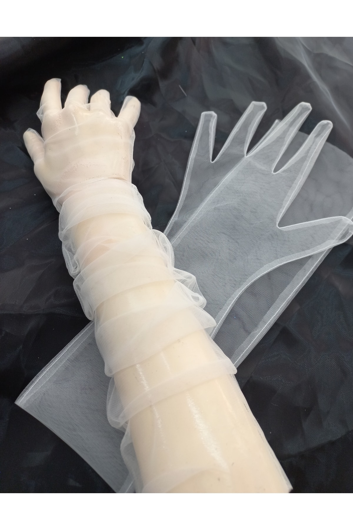 Bella Evening Gloves Long Off White – Gloves