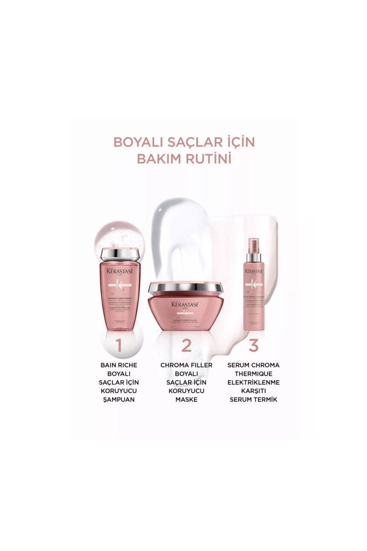 Kerastase-Chroma Absolu Bain Riche - 250 Ml Respect Softness Less Color Induced Frizz Shampoo 6
