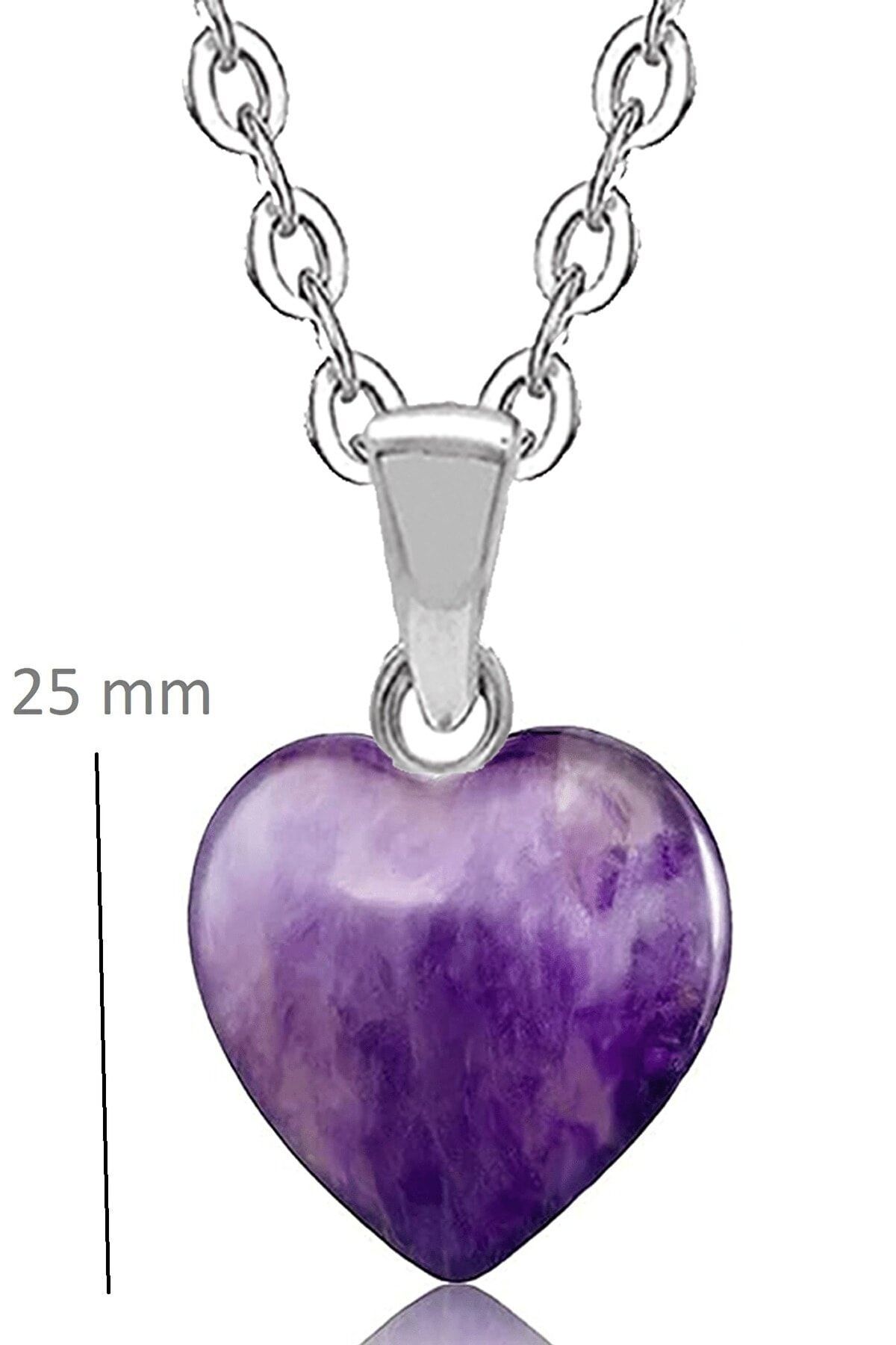 Amethyst on sale heart pendant