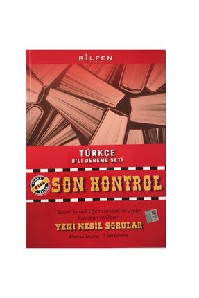 Bilfen Yayınları 8. Sınıf Türkçe Son Kontrol 8'li Deneme Seti 061704