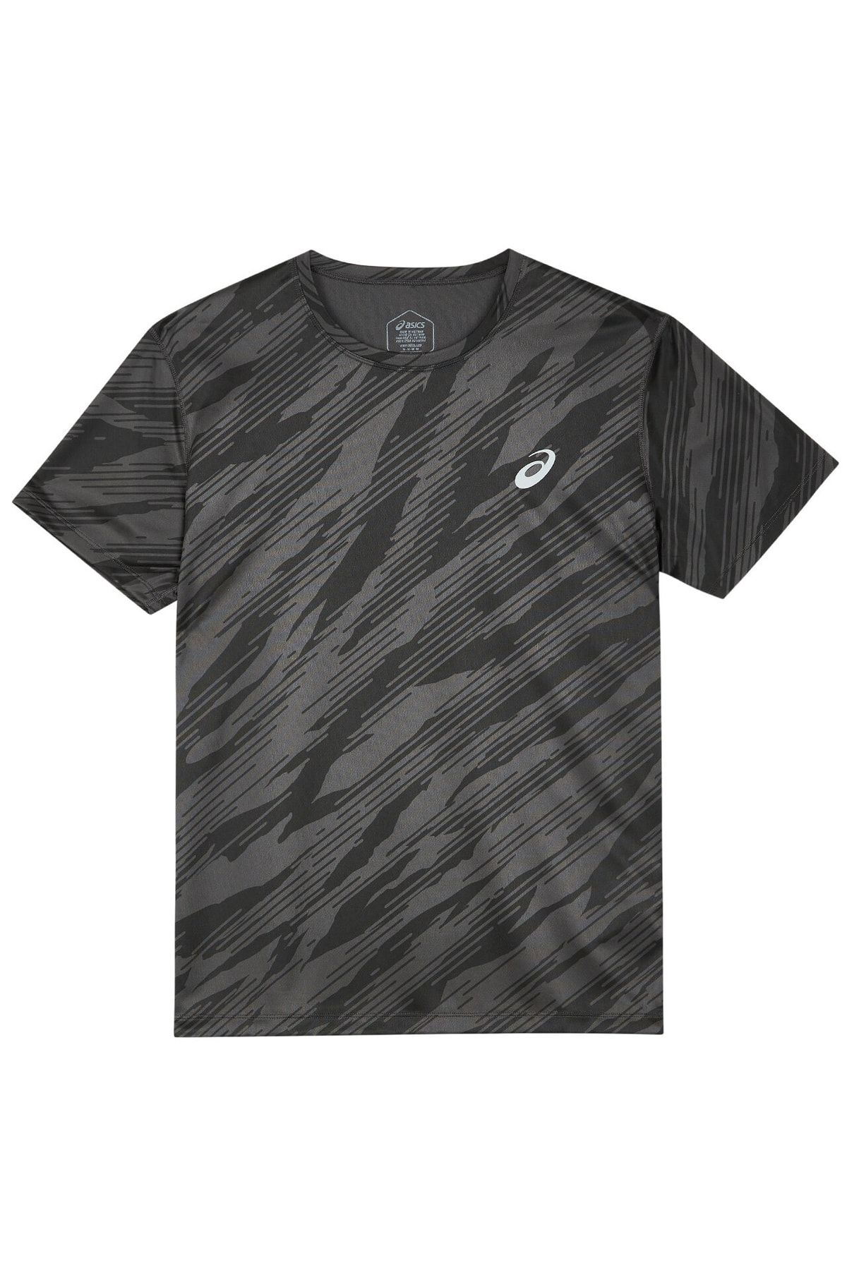 Asics Erkek Siyah Gri Kısa Kollu Tshirt