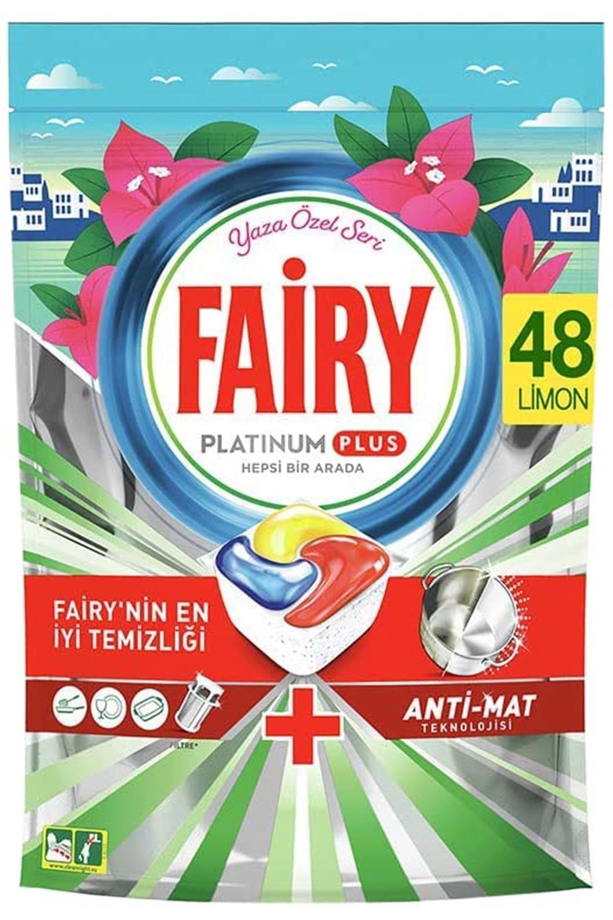 Fairy Platinum Plus Bulaşık Makinesi Deterjanı Tableti / Kapsülü 48 Yıkama Ramazan Özel