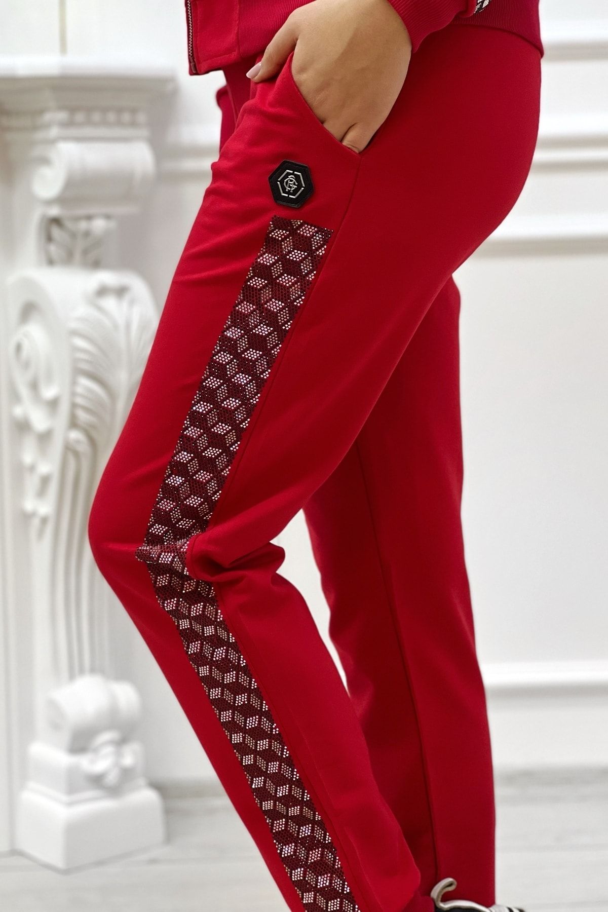 Red store gucci tracksuit
