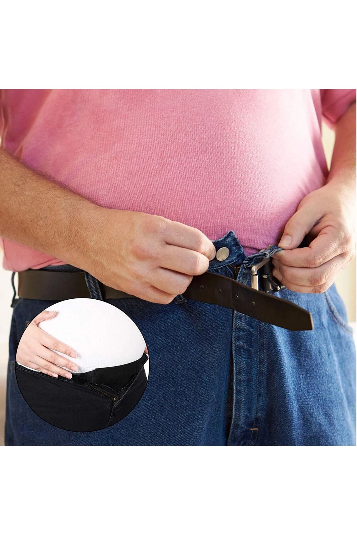 Pimobile-Prelungitor pentru talie pentru pantaloni de maternitate - Prelungitor pentru pantaloni pentru femei Alb 3 buc 3