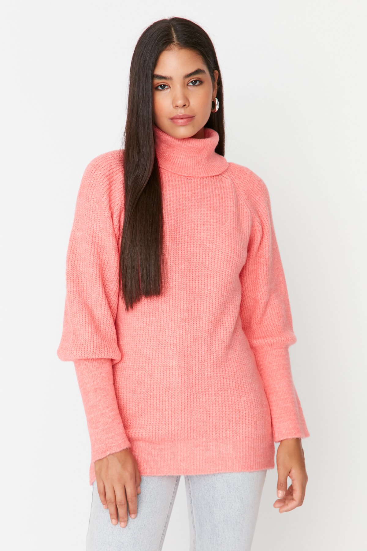 Trendyol Collection Pullover Lila Oversized
