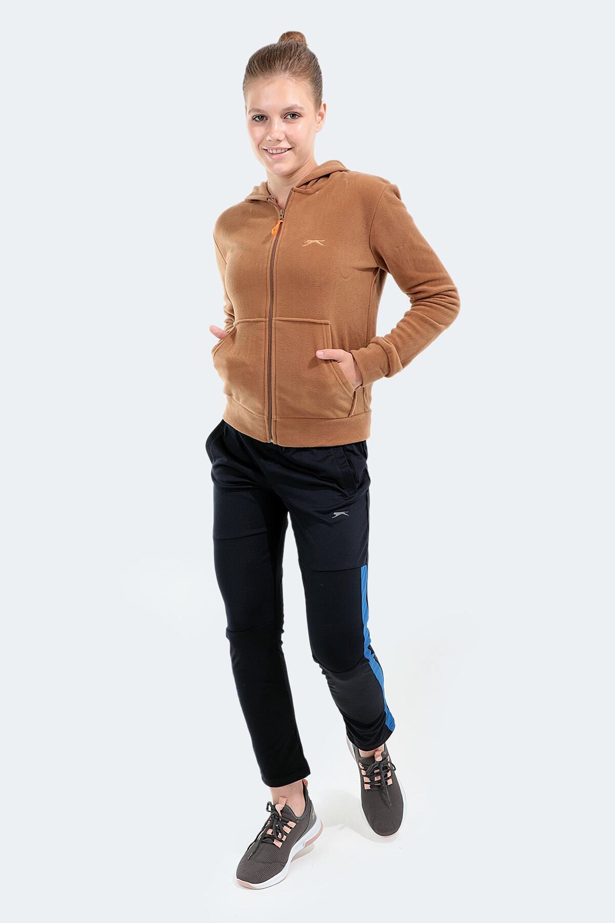 Slazenger Sofal I Kadın Polar Sweatshirt Toprak görsel 7