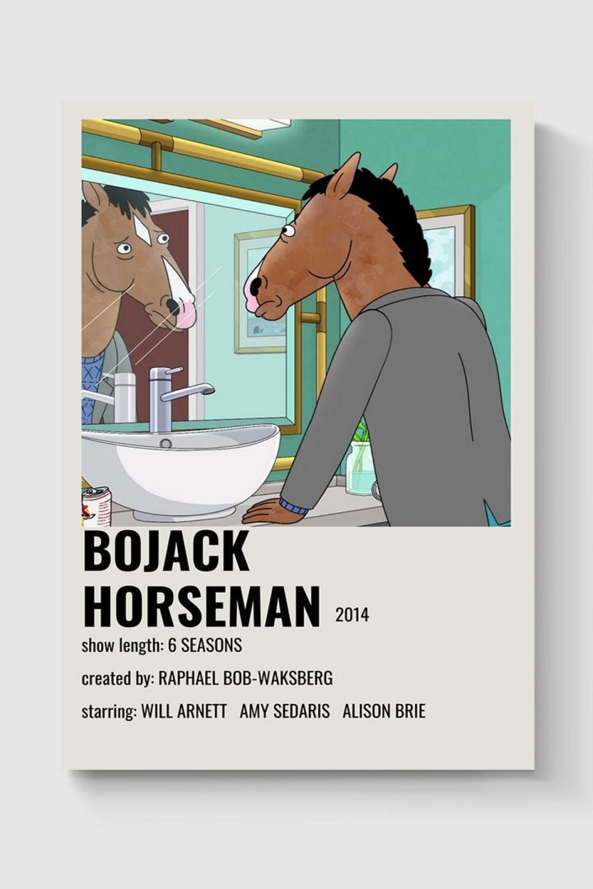 DuoArt Bojack Horseman Dizi Info Card Bilgi Kartı Minimalist Poster
