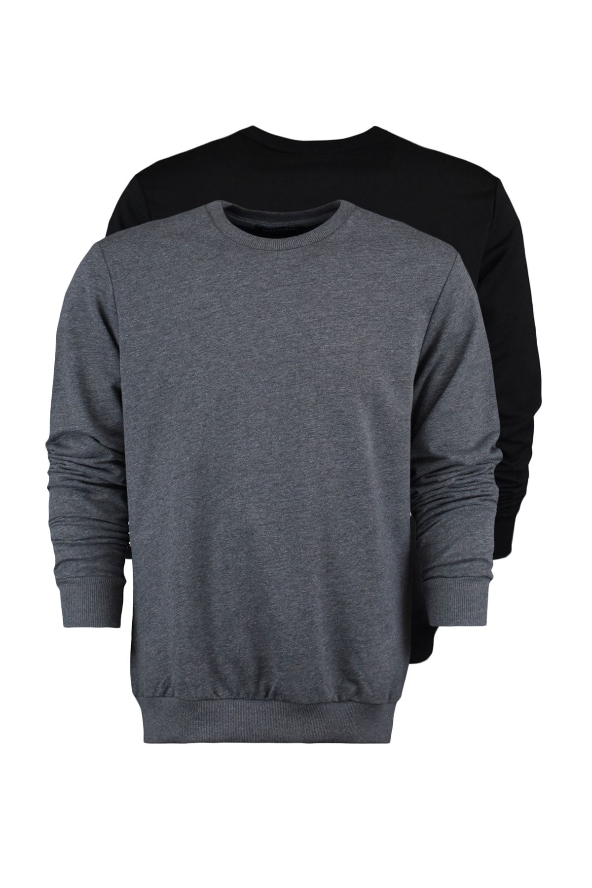 Trendyol Collection Sweatshirt Schwarz Regular Fit Fast ausverkauft