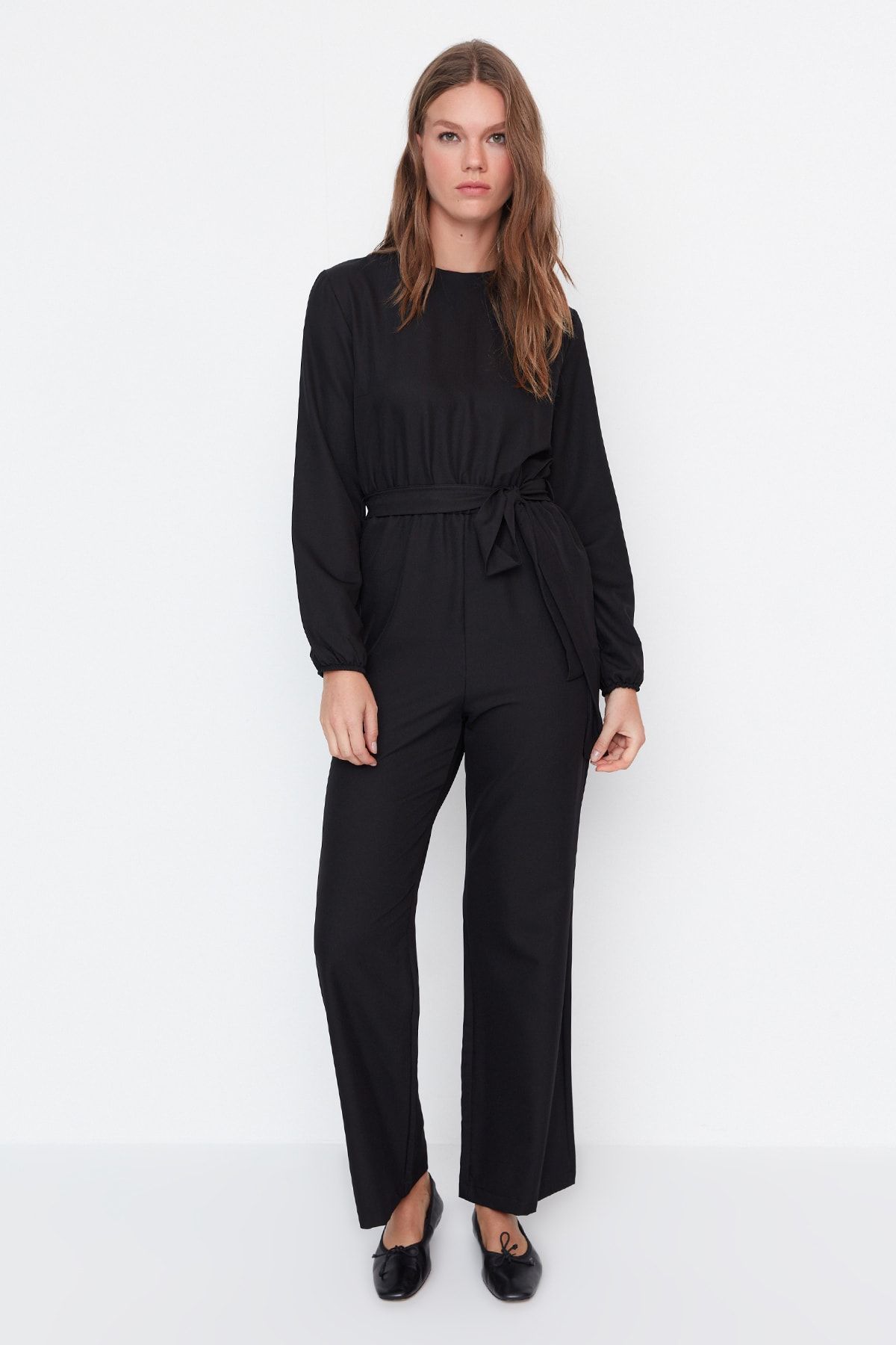 Black tie womens jumpsuit store