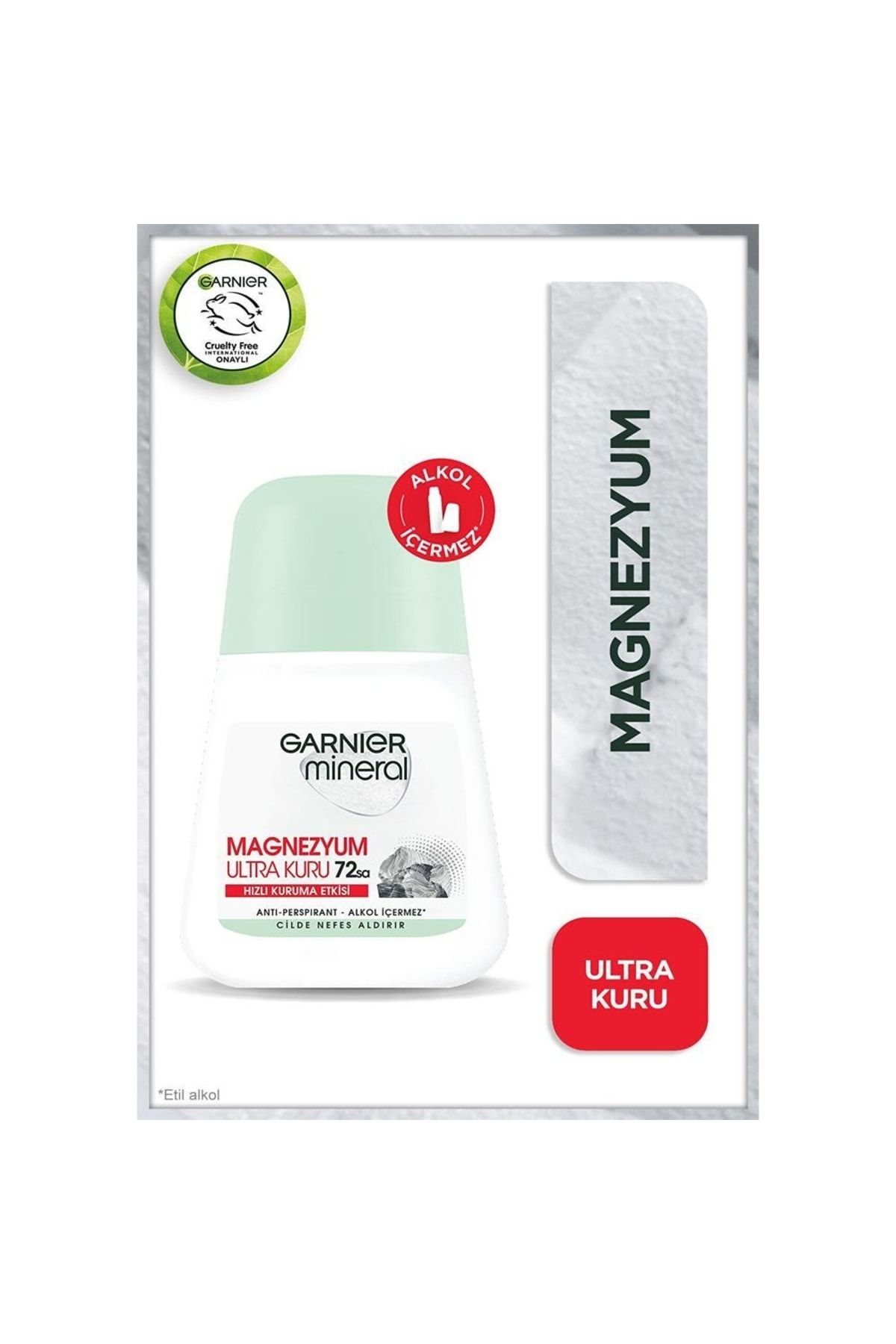 دئودورانت زنانه Mineral Magnesium Ultra Dry 50ml Garnier