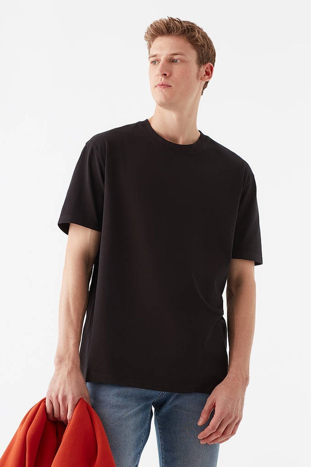 Mavi تی شرت اصلی سیاه مردان 066249-900