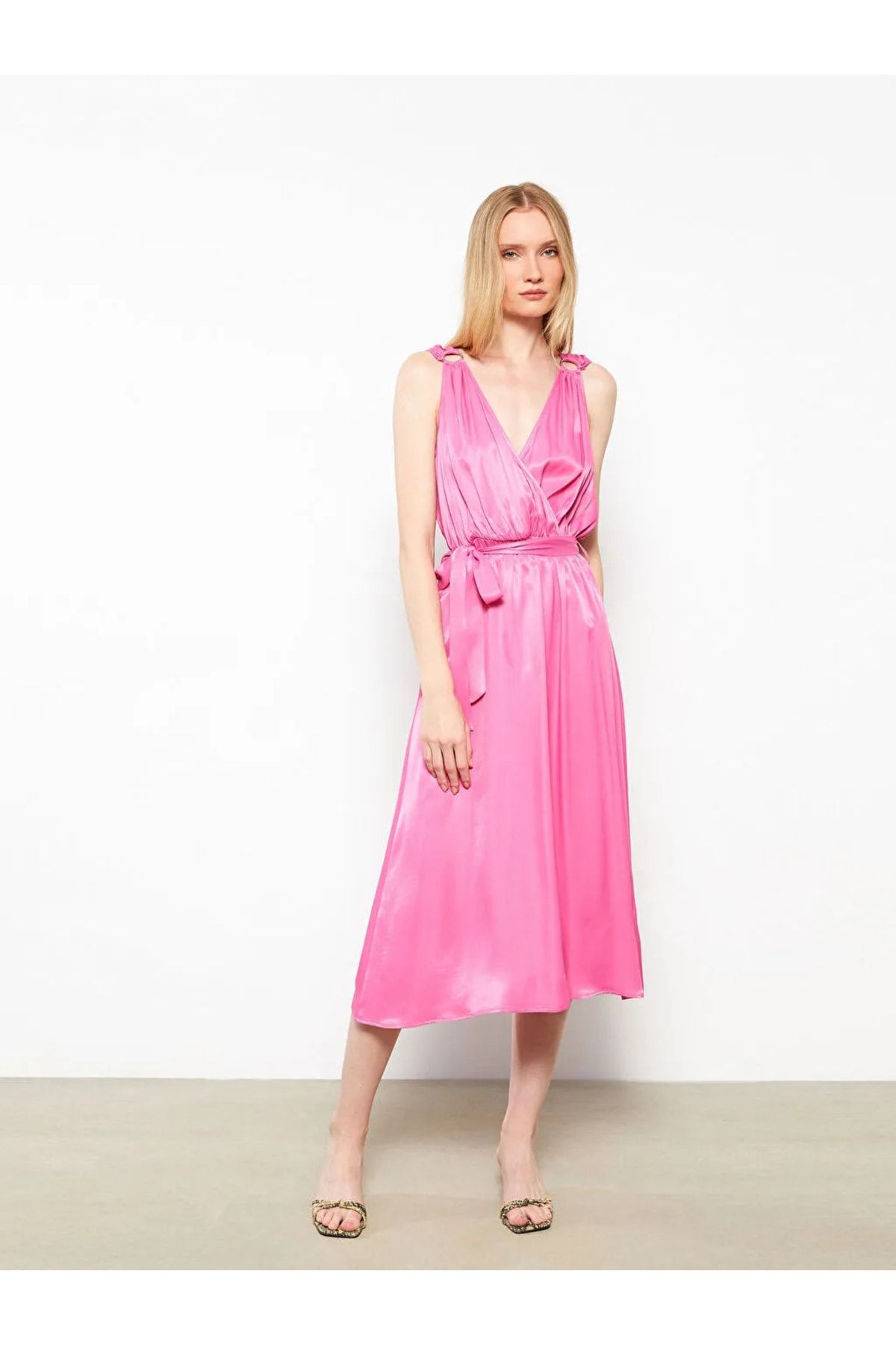 LC Waikiki-Rochie de damă fără mâneci cu guler dublu 1