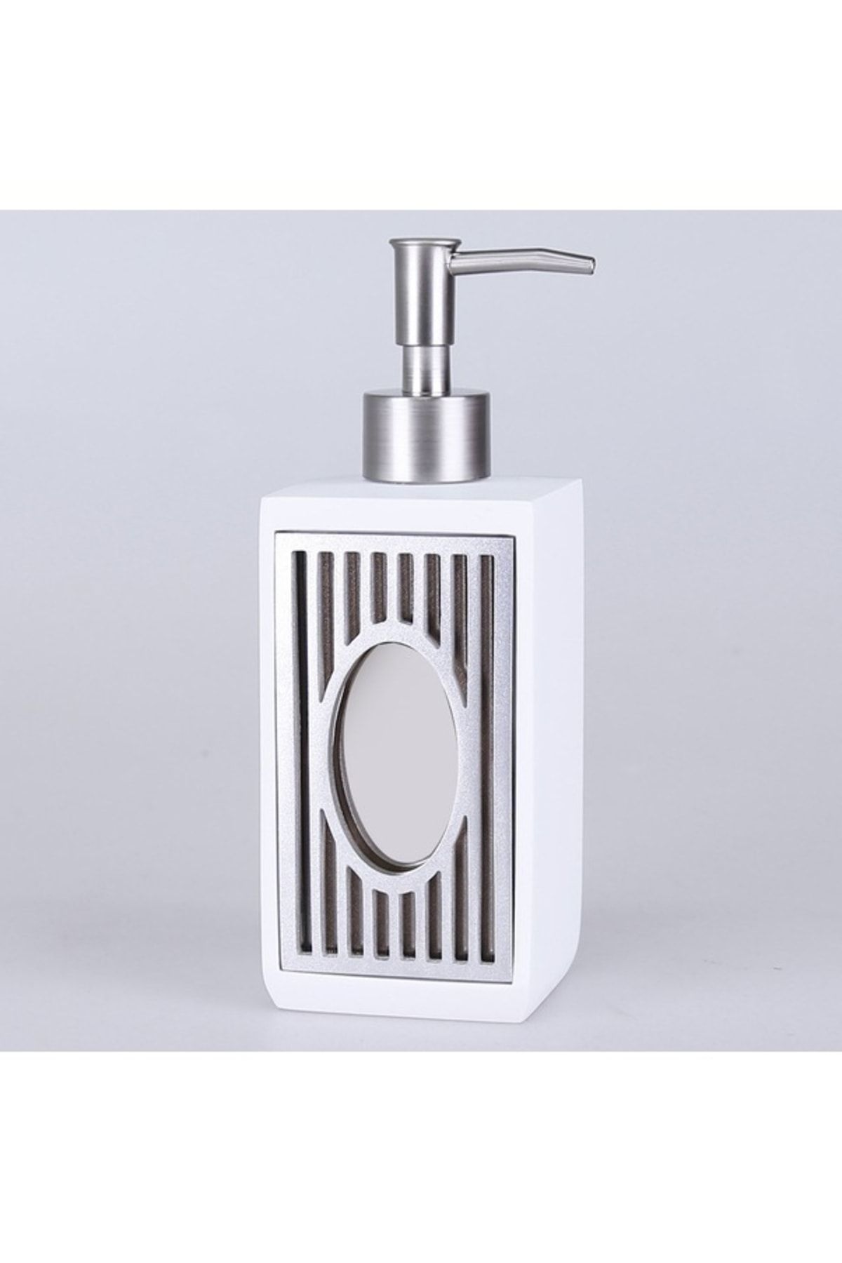 Mirrored soap dispenser discount
