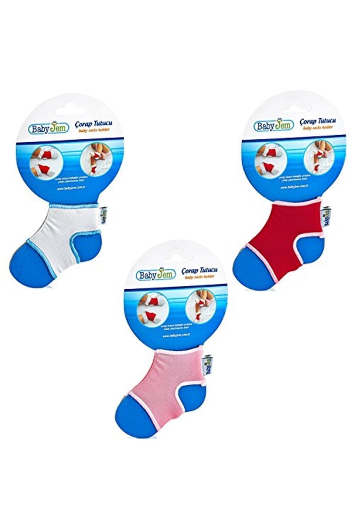 Babyjem-8699203410482   Red Baby Sock Holder 1