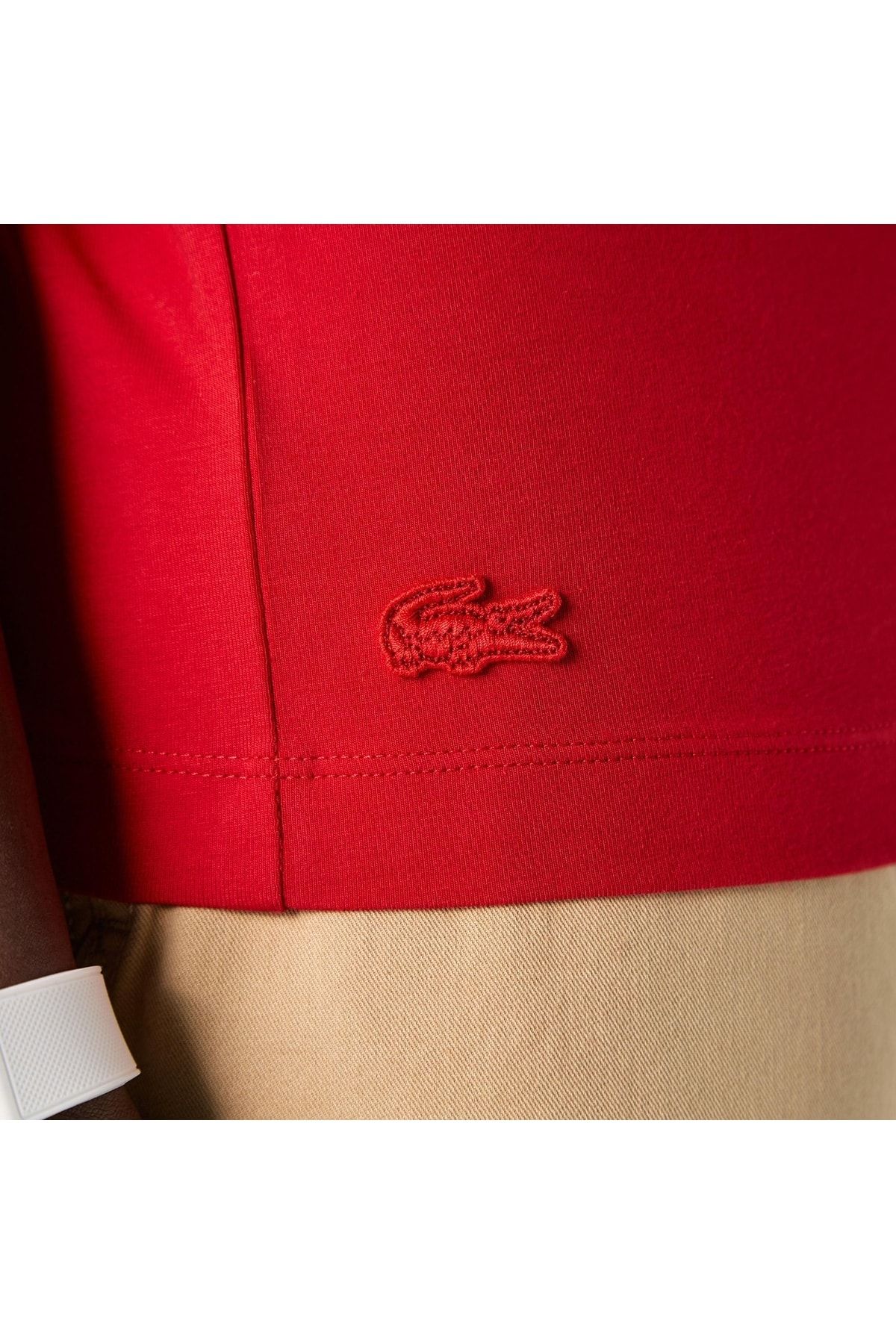تی شرت قرمز مردانه TH0223 23K Lacoste
