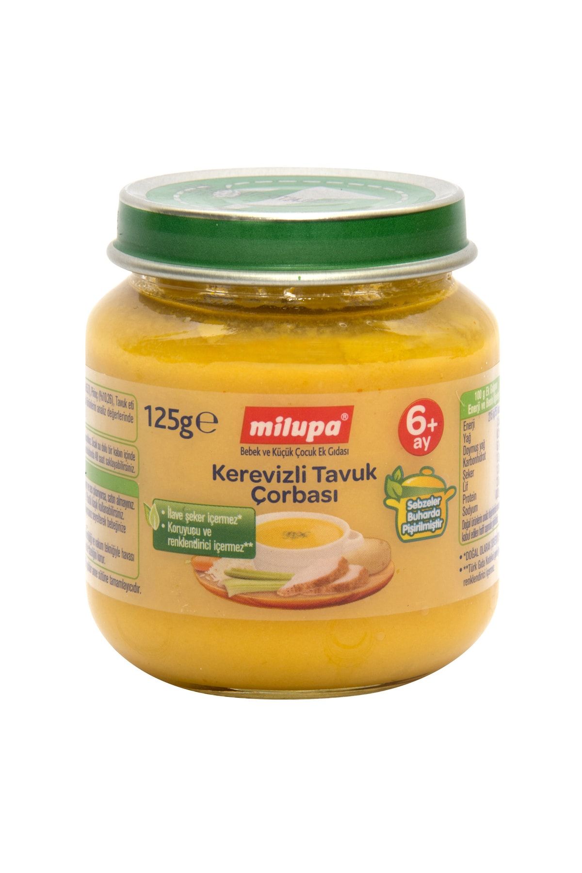 Milupa Kerevizli Tavuk Çorbası Kavanoz 125 G 6+ Ay