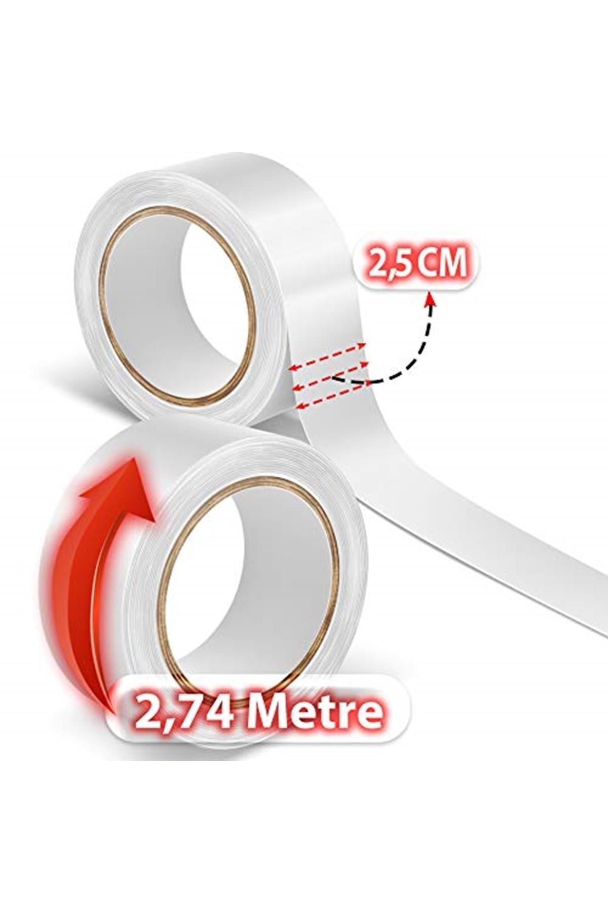 Lace Front™ Roll Tape Protez Saç Bandı Rulo 3 Yds (2,74m) — THTKDNSHP62919803 — تصویر 2 از 2