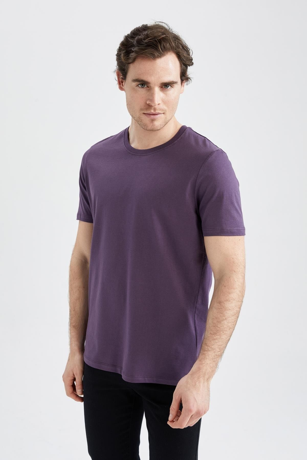 DeFacto T-Shirt Bordeaux Regular Fit