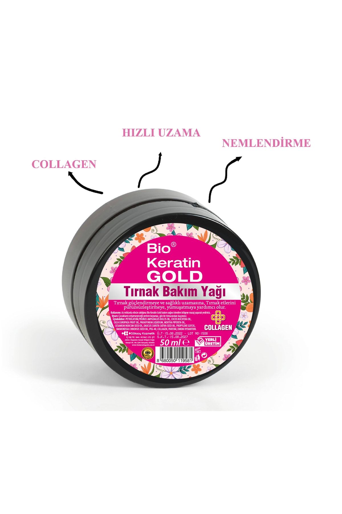 Bio Keratin Gold Kolajenli Tırnak Bakım Yağı 50 Ml FN7496