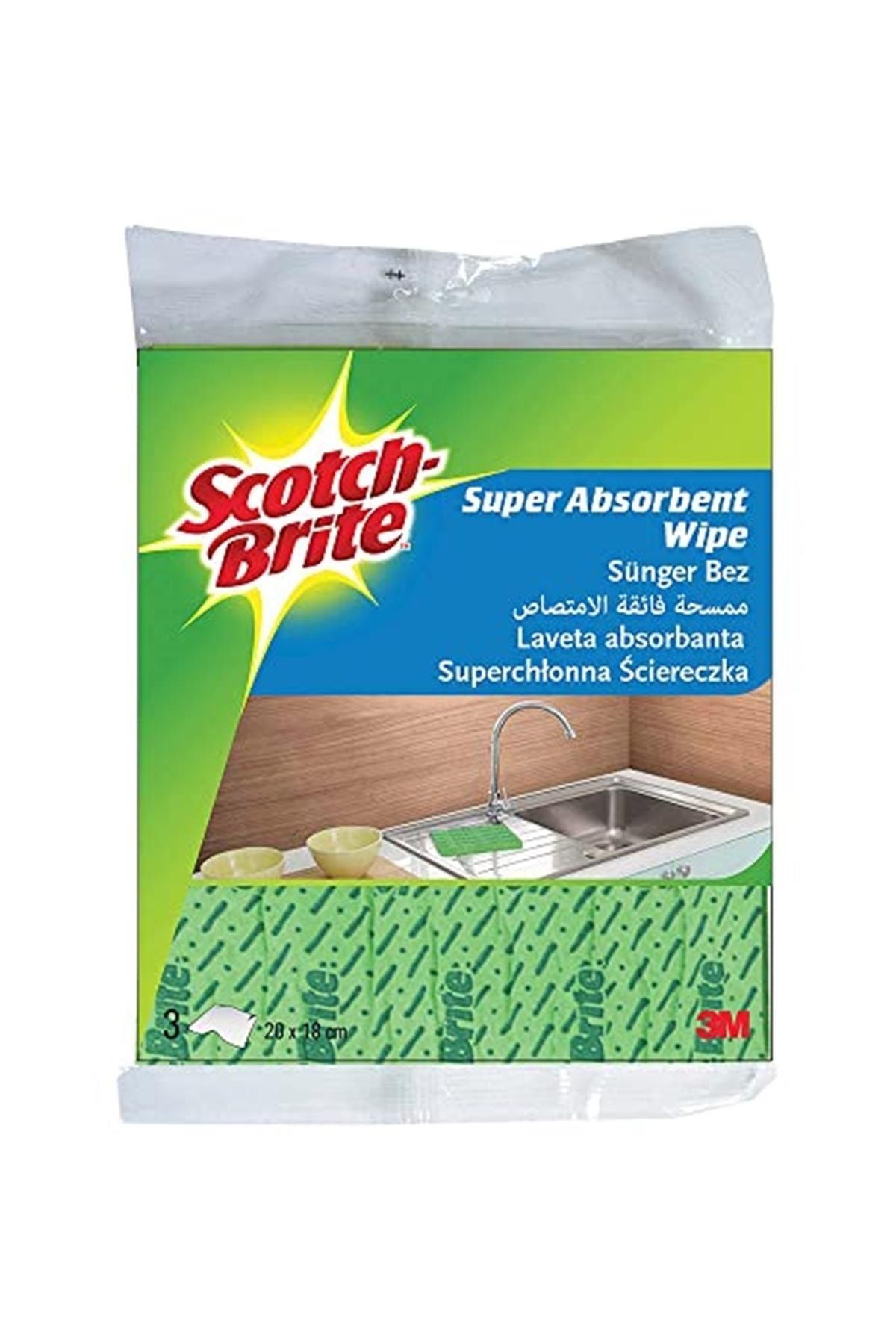 Scotch Brite-Sponge Cloth 3 Pieces 1
