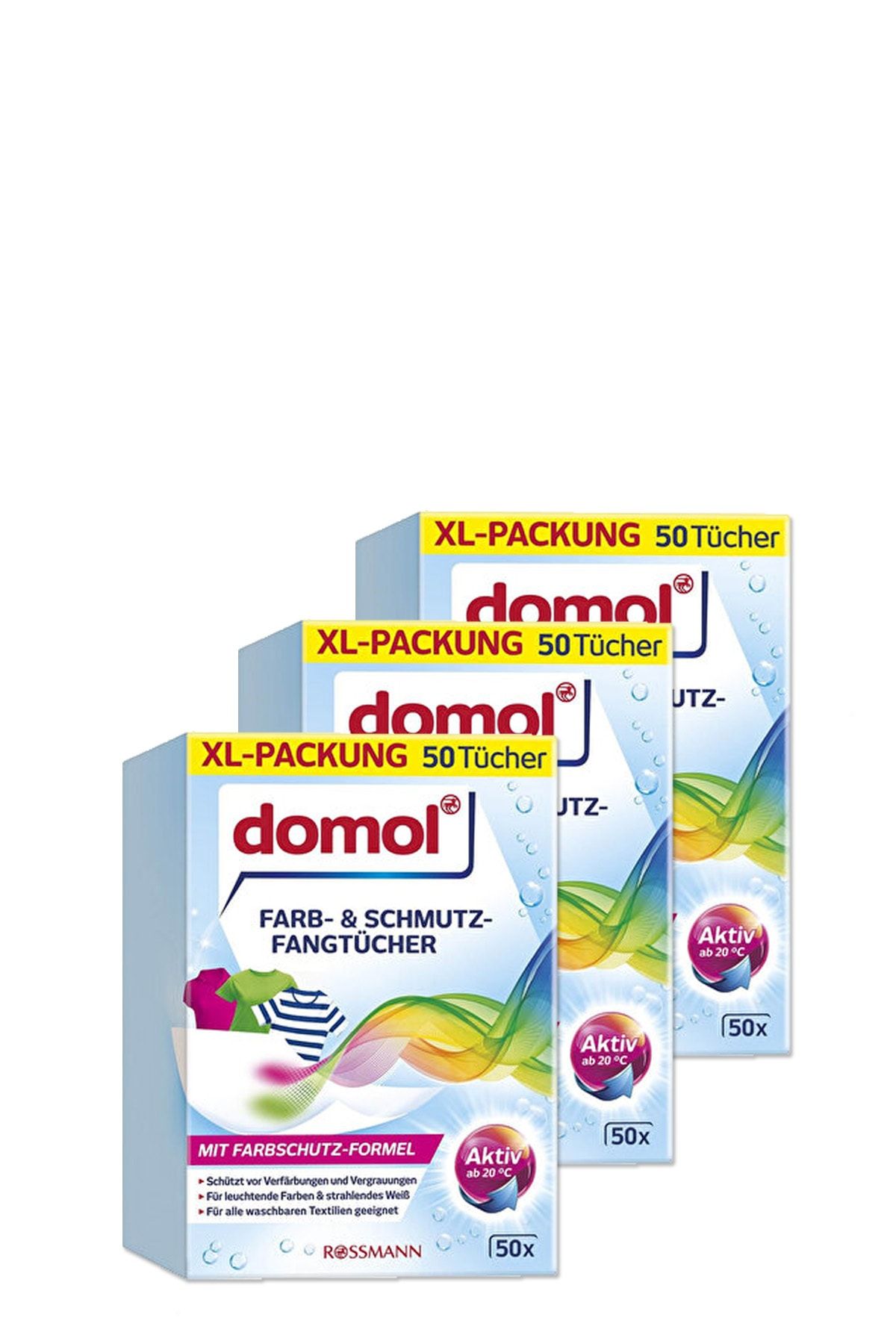 DOMOL Renk Ayırıcı Mendil 50'li (3 Adet)