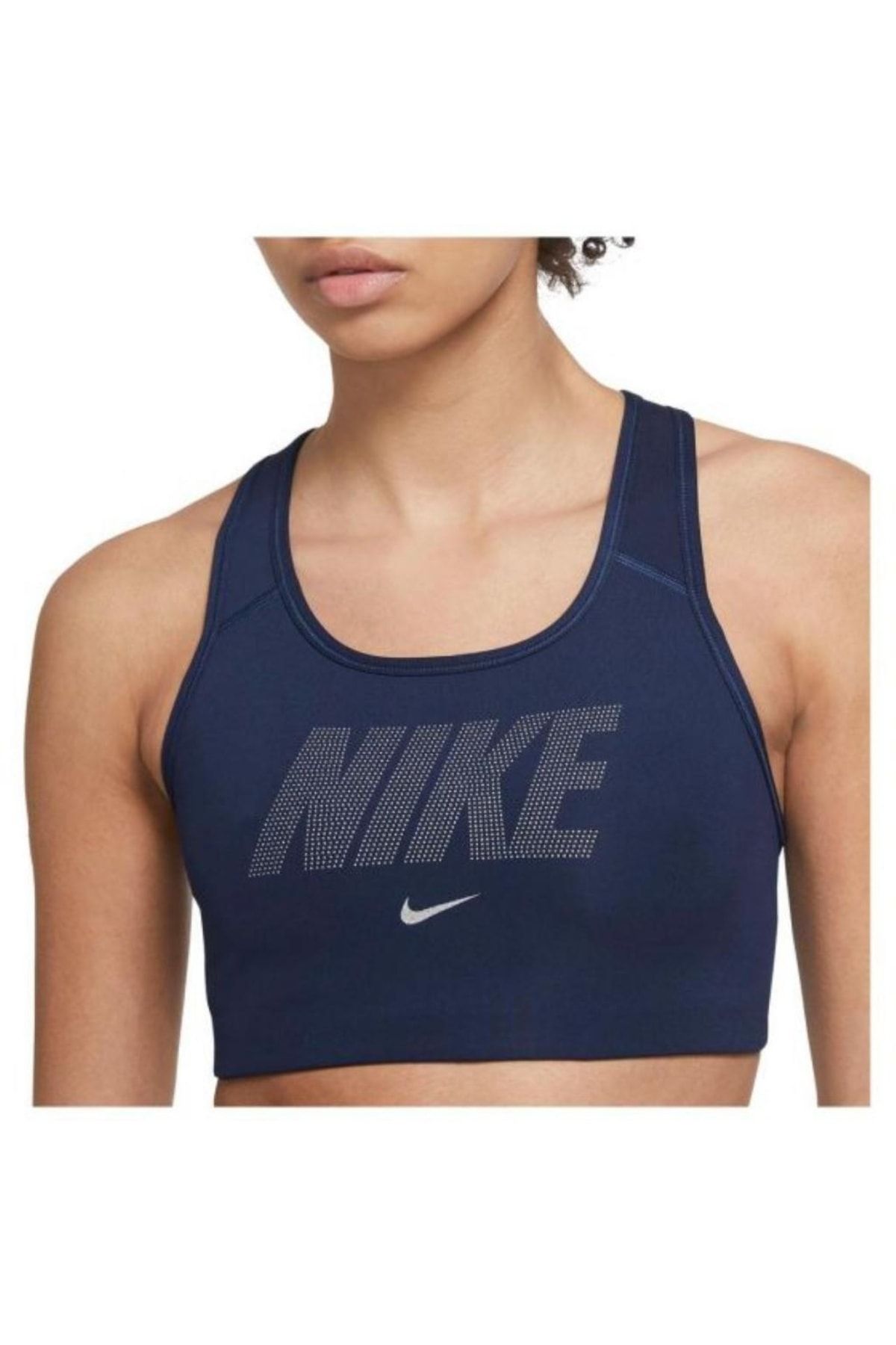 Nike swoosh women’s medium support navy sports bra