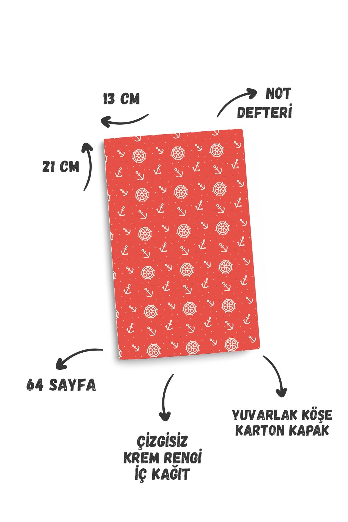 CoNotes-13x21cm Unlined Notepad 5