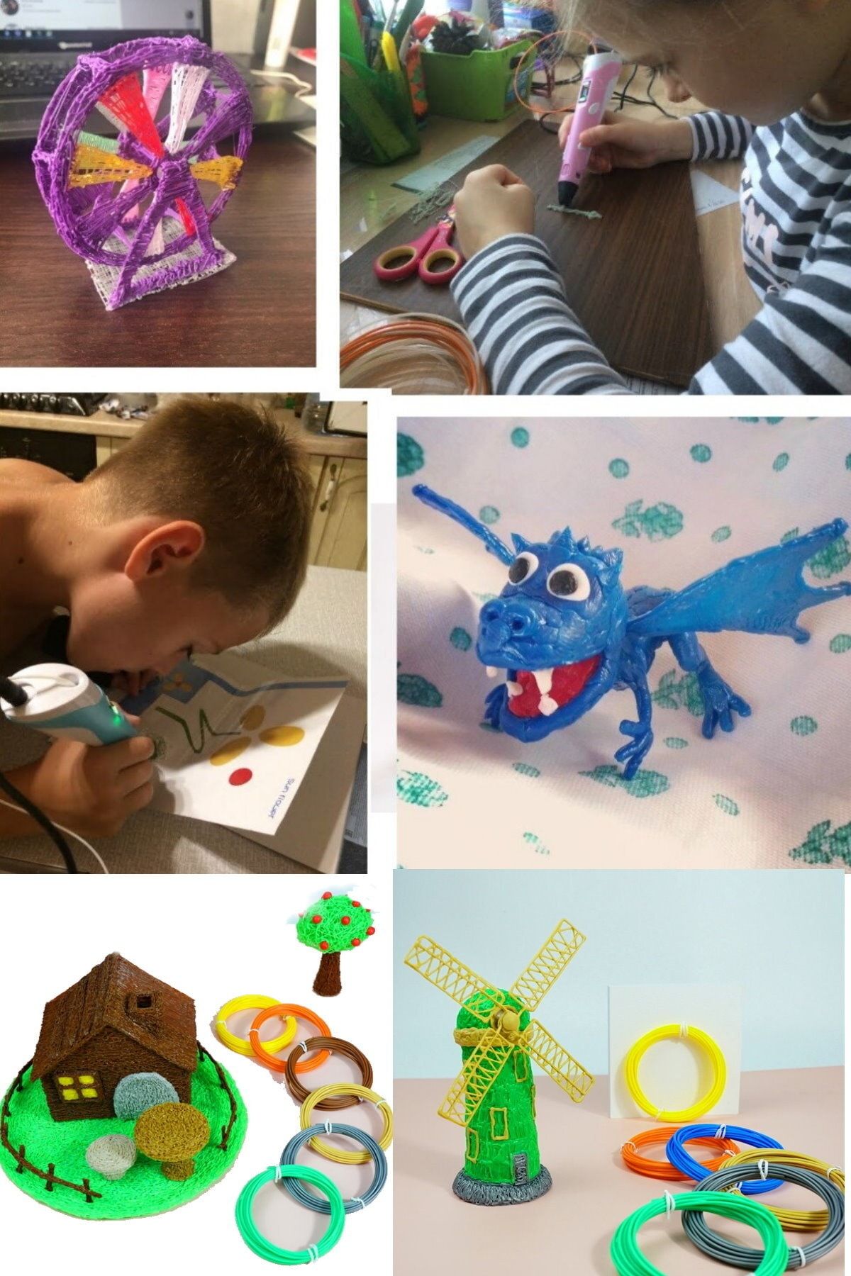 Midday-3D Printer Pen That You Can Build 3D Structure 3D Printer Can Be Used in Hobbies and Projects 3
