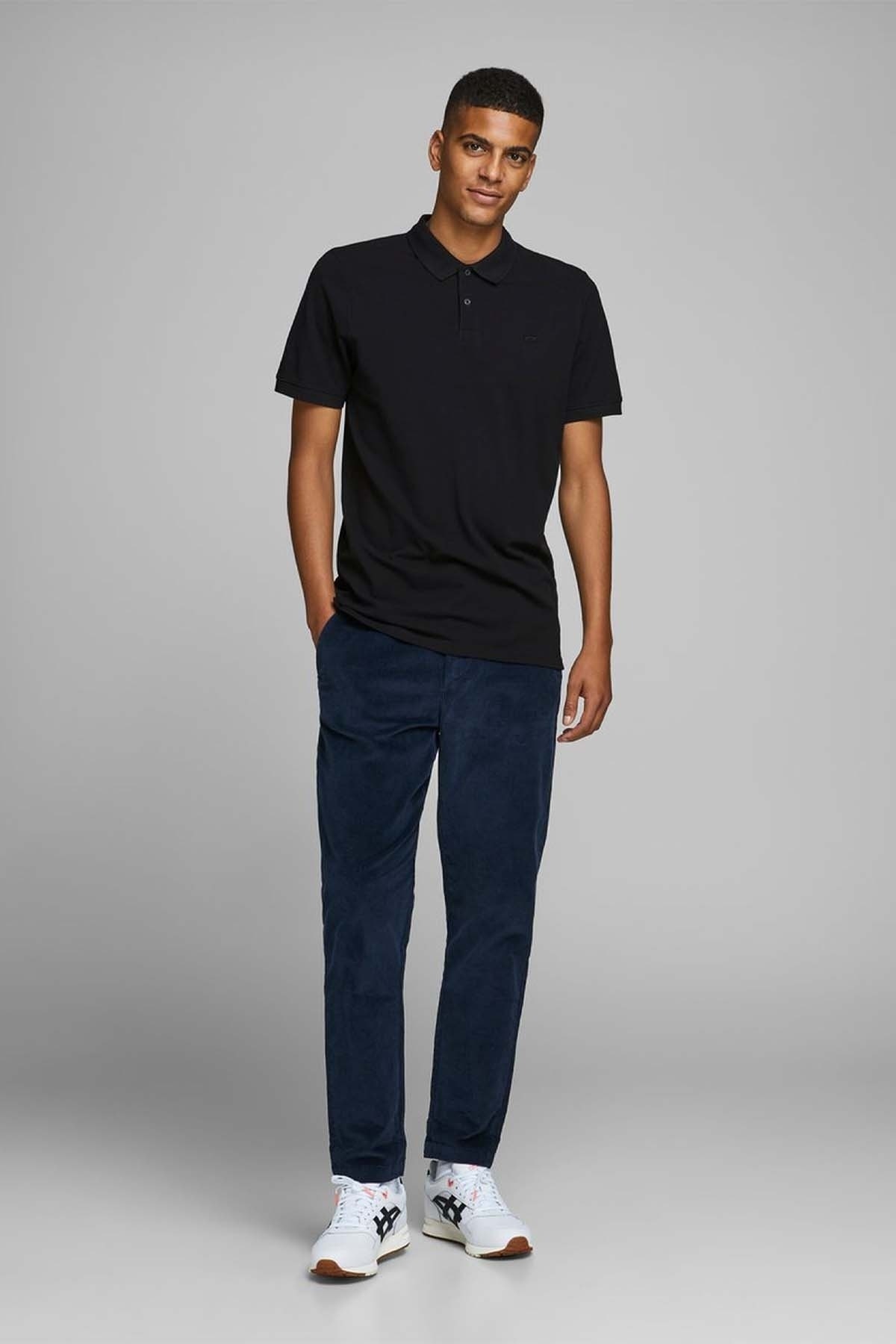 تیشرت Jack & Jones جک اند جونز مردانه یقه جک و جونز 12136516 اورجینال - تصویر 3