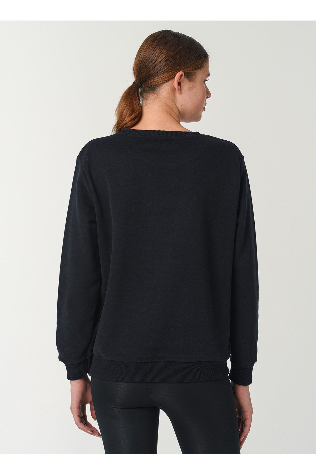 NATIONAL GEOGRAPHIC-Black Crewneck Women's National Geographic Sweatshirt 3