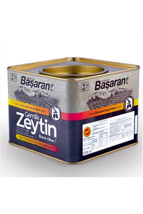 Başaran Zeytinleri Süper Iri Gemlik Yağlı Siyah Zeytin 2 Kg