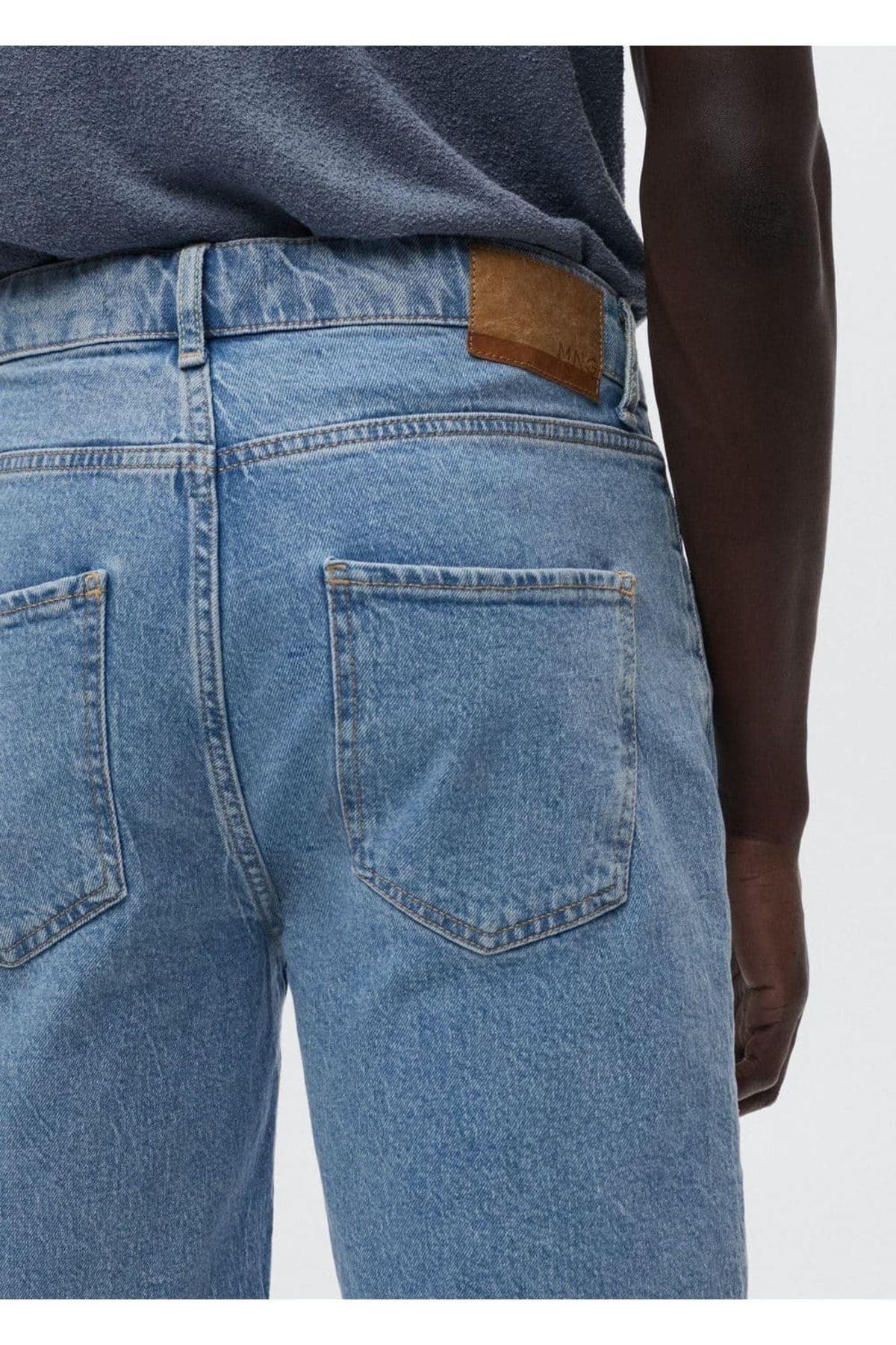 MANGO Man-Regular Fit Denim Bermuda Shorts 6