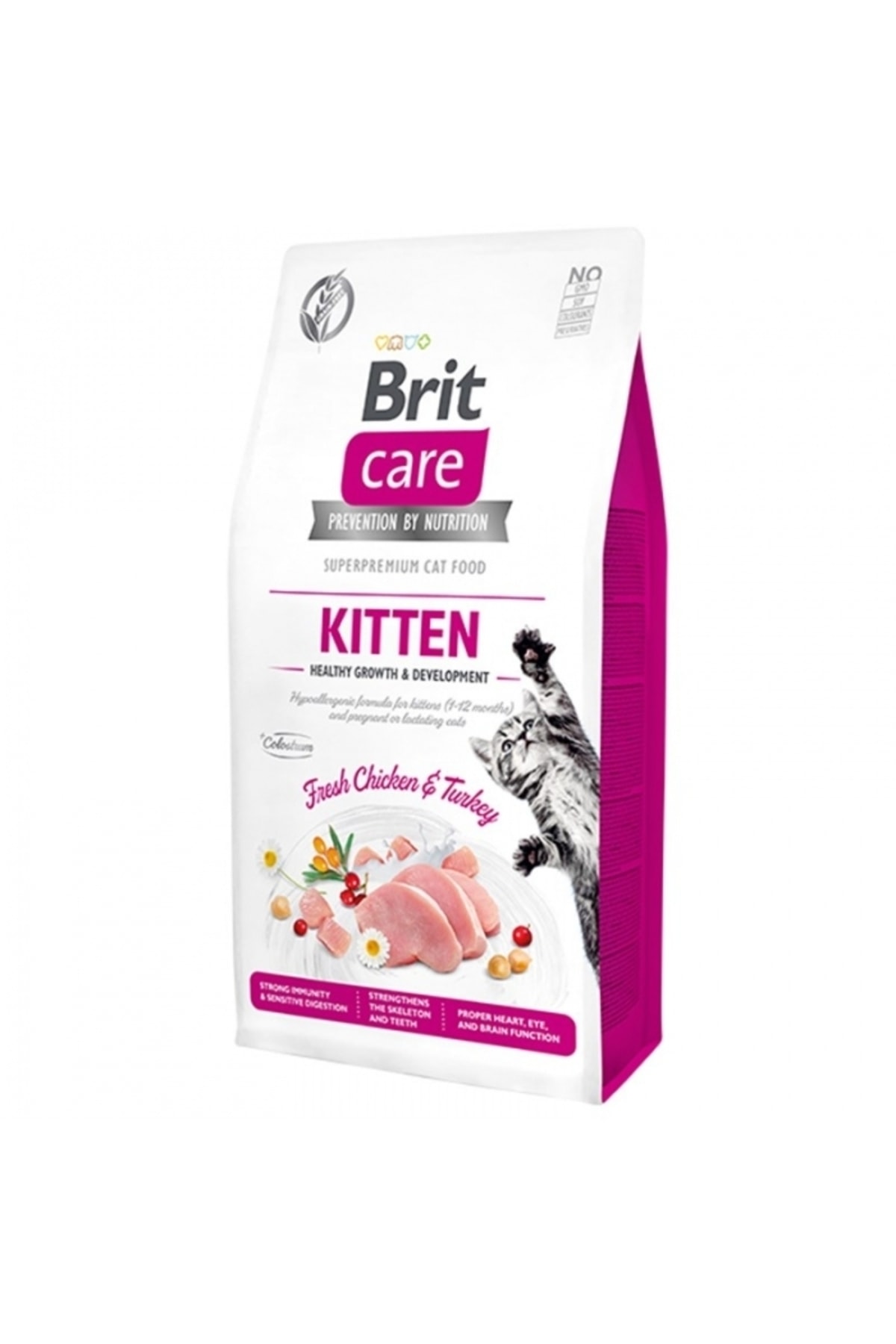 Brit Care Kitten Tahılsız Tavuk ve Hindili Yavru Kedi Maması 7 kg