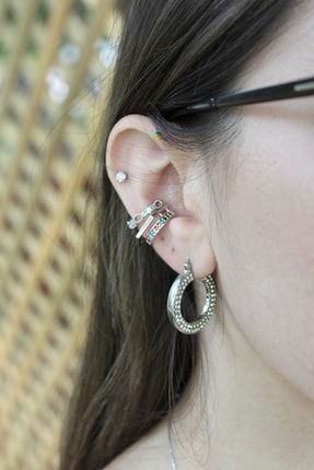 Gümüş Renk Cuff Set 900101