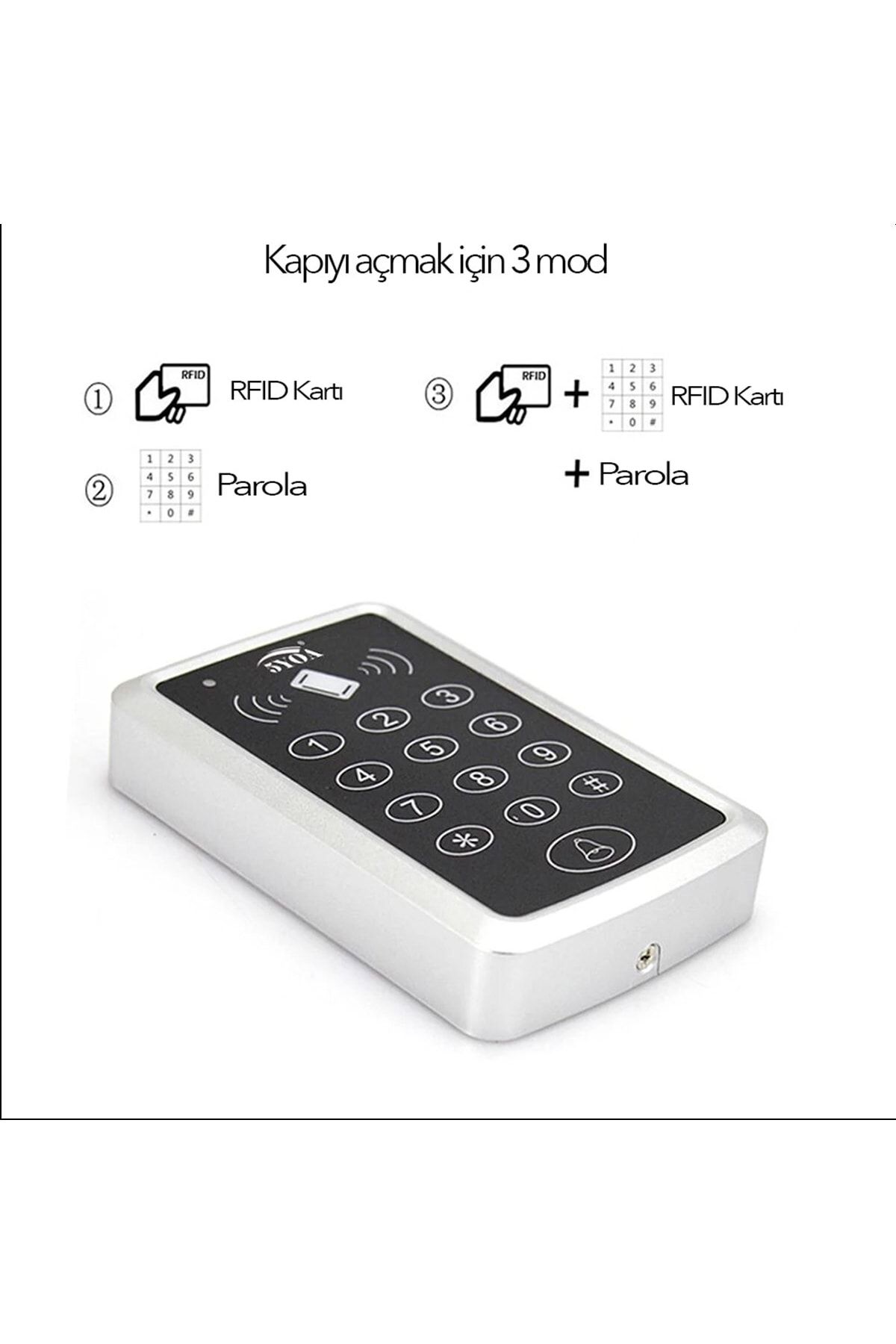Electrimax-100 Pieces Proximity Keychain - Rfid Password Door Lock, Card Access Control System 3