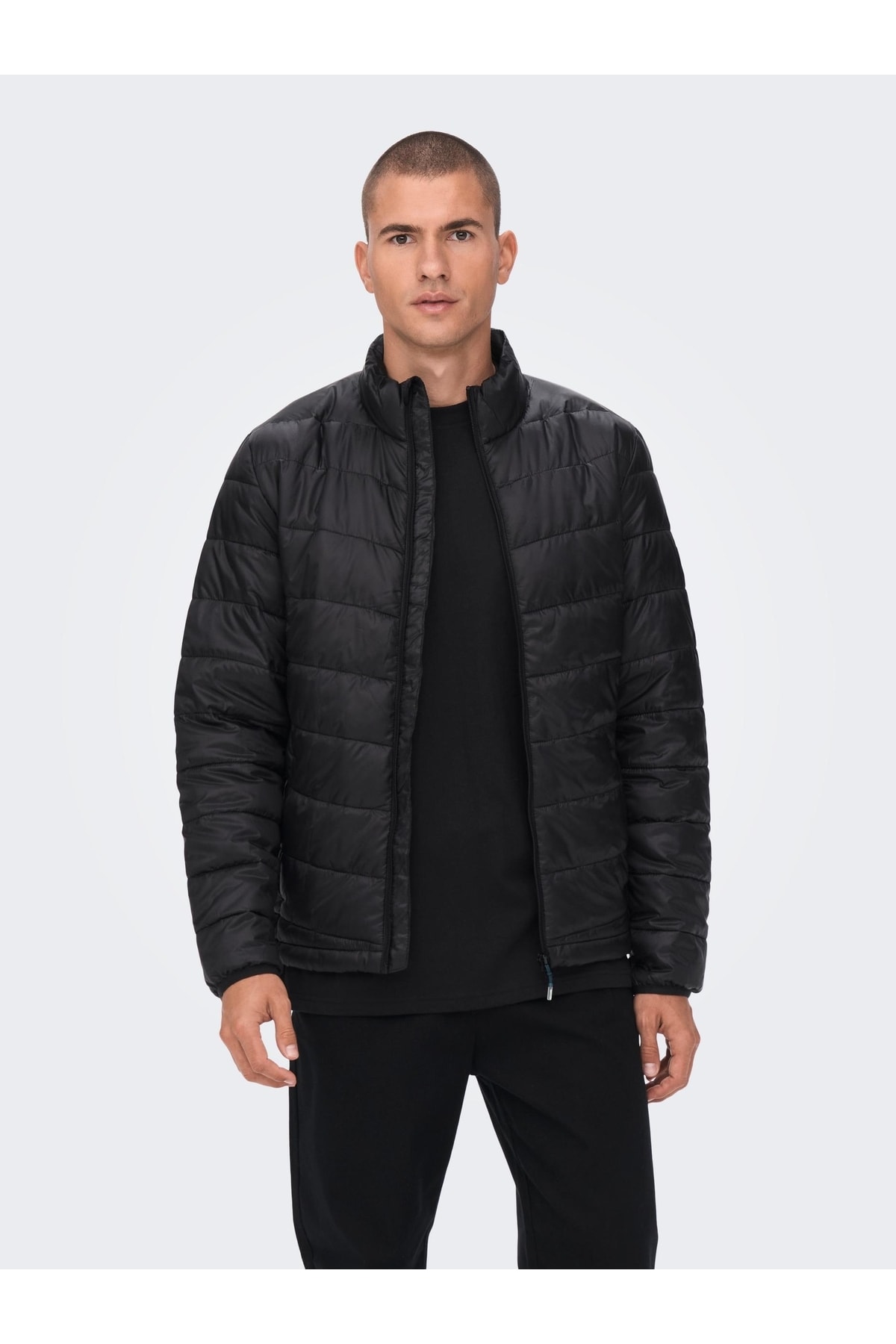 Only & Sons Carven Quilted Puffer Otw Noos Erkek Siyah Mont 22023051-02