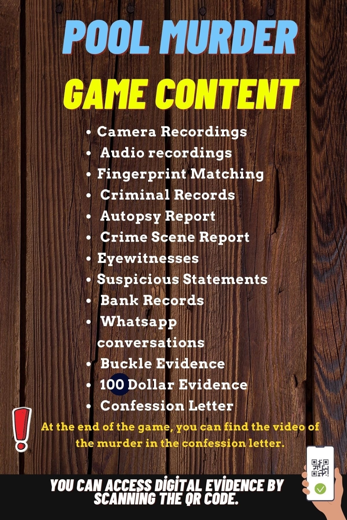 GameBulance 3 Packet -detective Games - Case File - Who Is The Killer ...