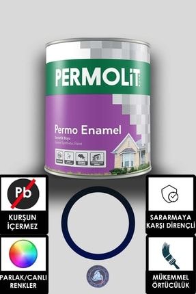 Permo Enamel Sentetik Yağlı Boya -alüminyum-ahşap-demir-metal- 0,25 L Kırık Beyaz PERMOENAMEL25