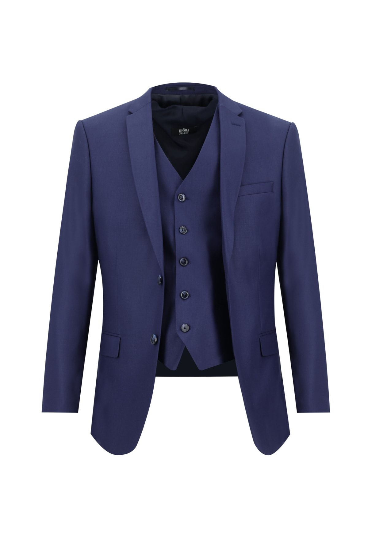 Kiğılı Süper Slim Fit Yelekli Takım Elbise OH6823