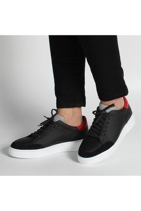 Siyah Bağcıklı Erkek Deri Sneaker 064 1003-18735