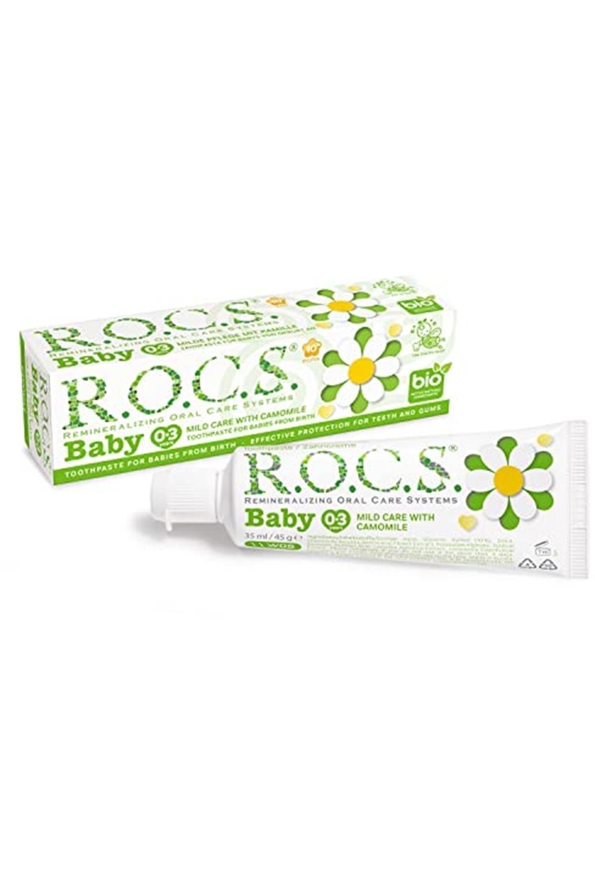R.O.C.S. Baby 0-3 Yaş Paptya Özlü Florürsüz Bebek Diş Macunu 1 Paket