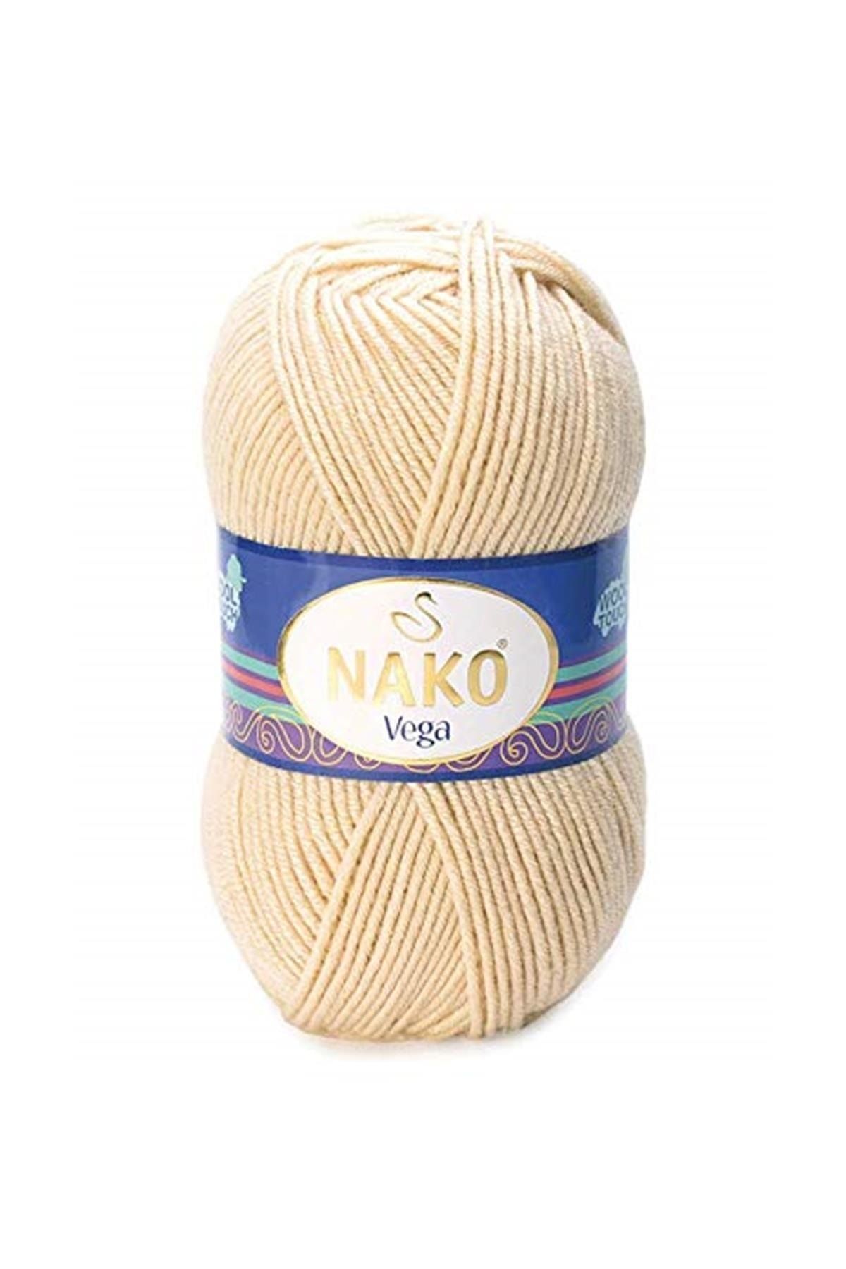 NAKO-Vega Hand Knitting Thread - Bone Color Code: 6677 3
