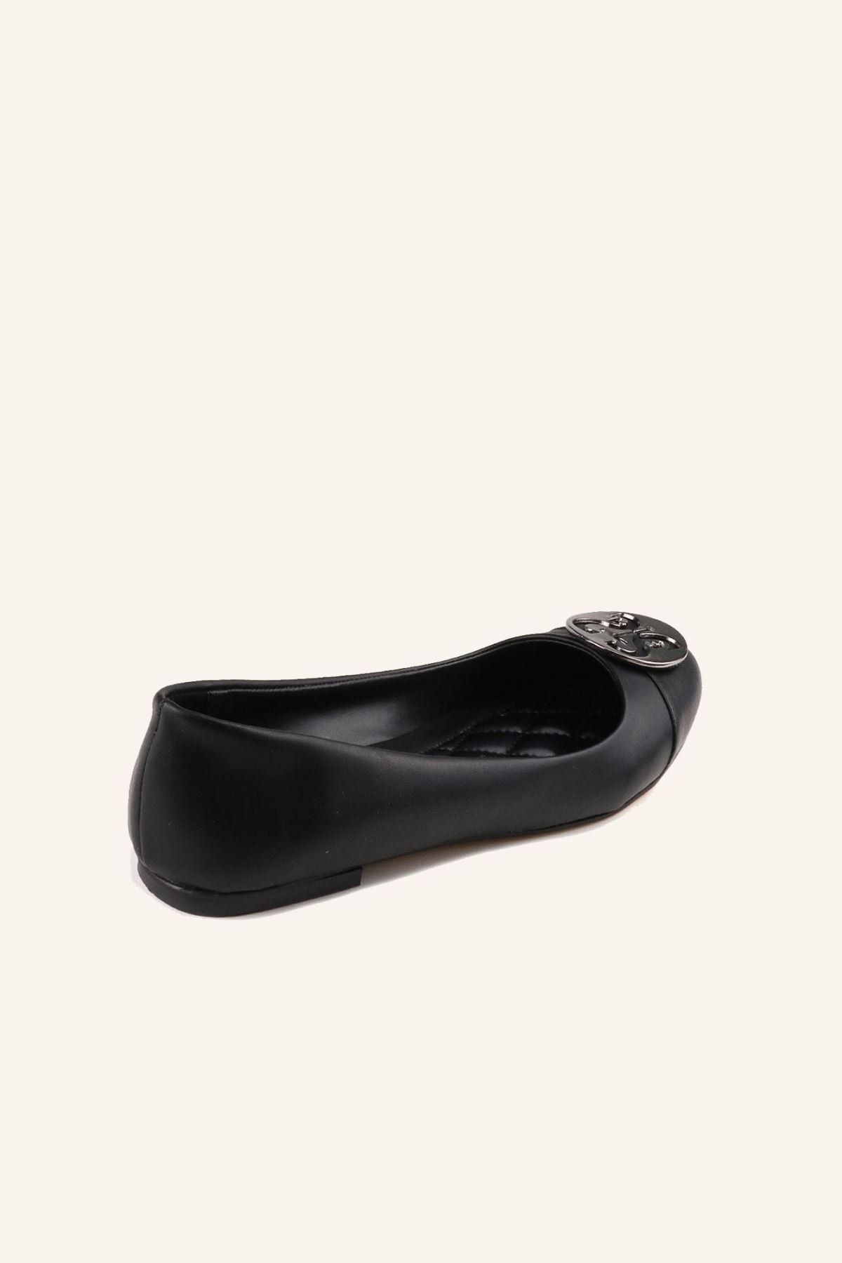 MARCATELLI Siyah St. Balerin Babet ON6508