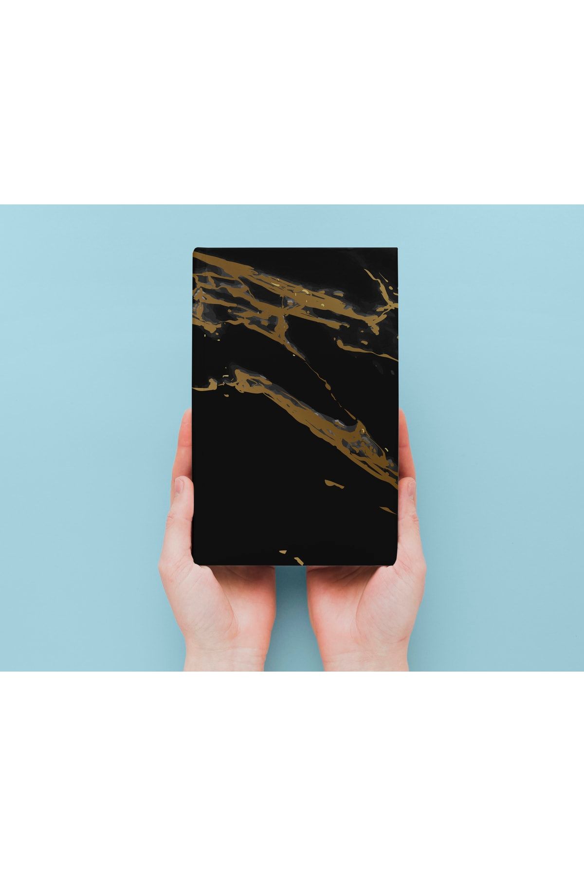 daystore-Marble Themed Notebook Set of 4 - A5 - Unlined - 13x21 Cm-56 Pages 2