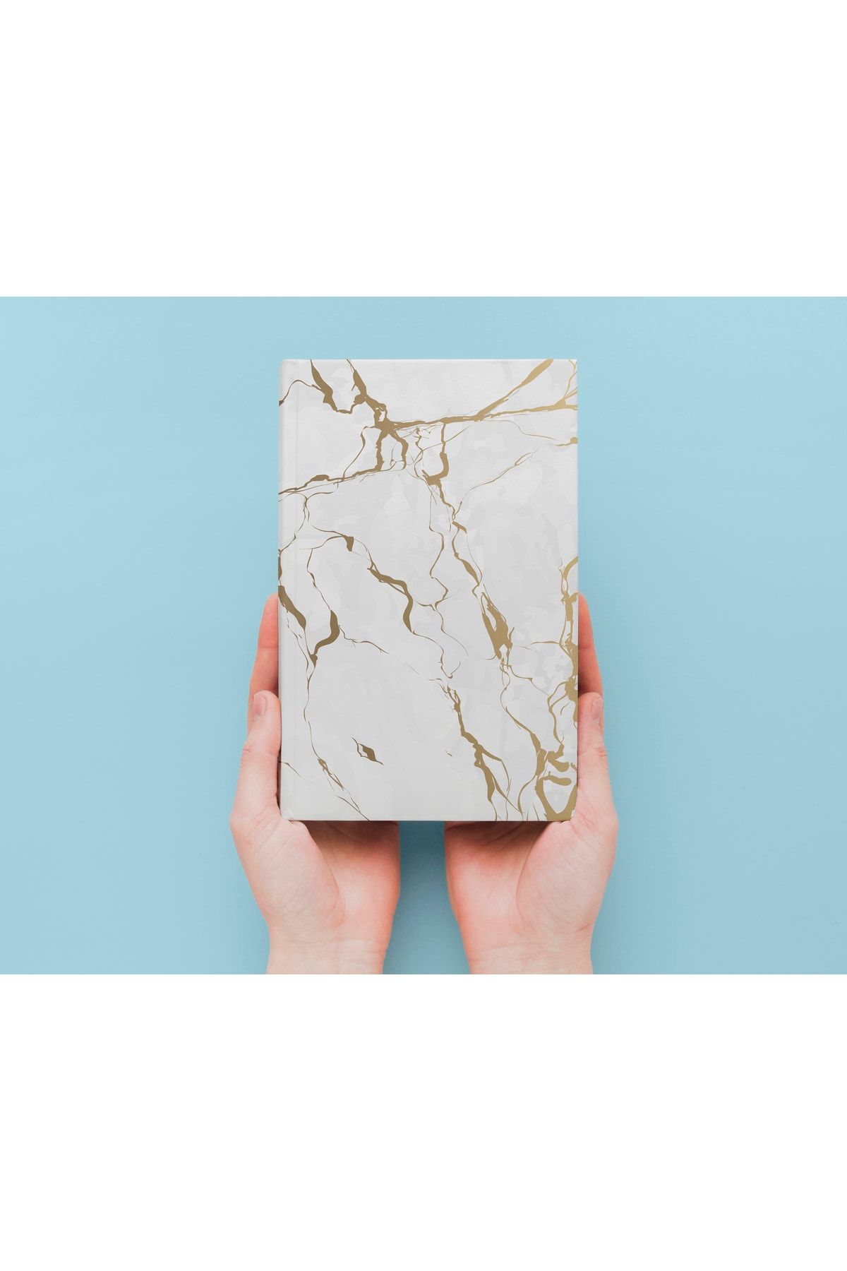 daystore-Marble Themed Notebook Set of 4 - A5 - Unlined - 13x21 Cm-56 Pages 4