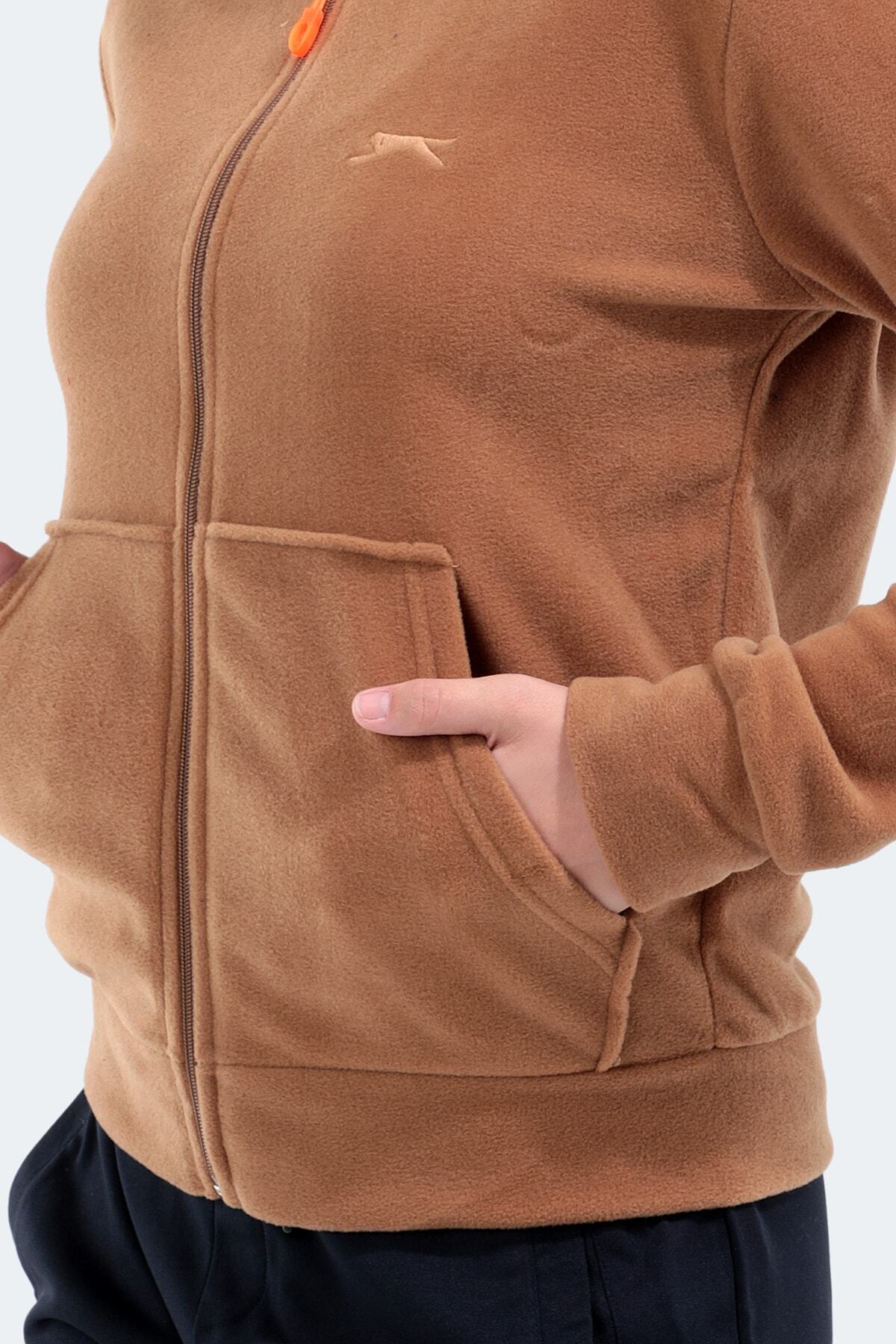 Slazenger Sofal I Kadın Polar Sweatshirt Toprak görsel 4